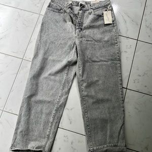 Light gray straight leg jeans